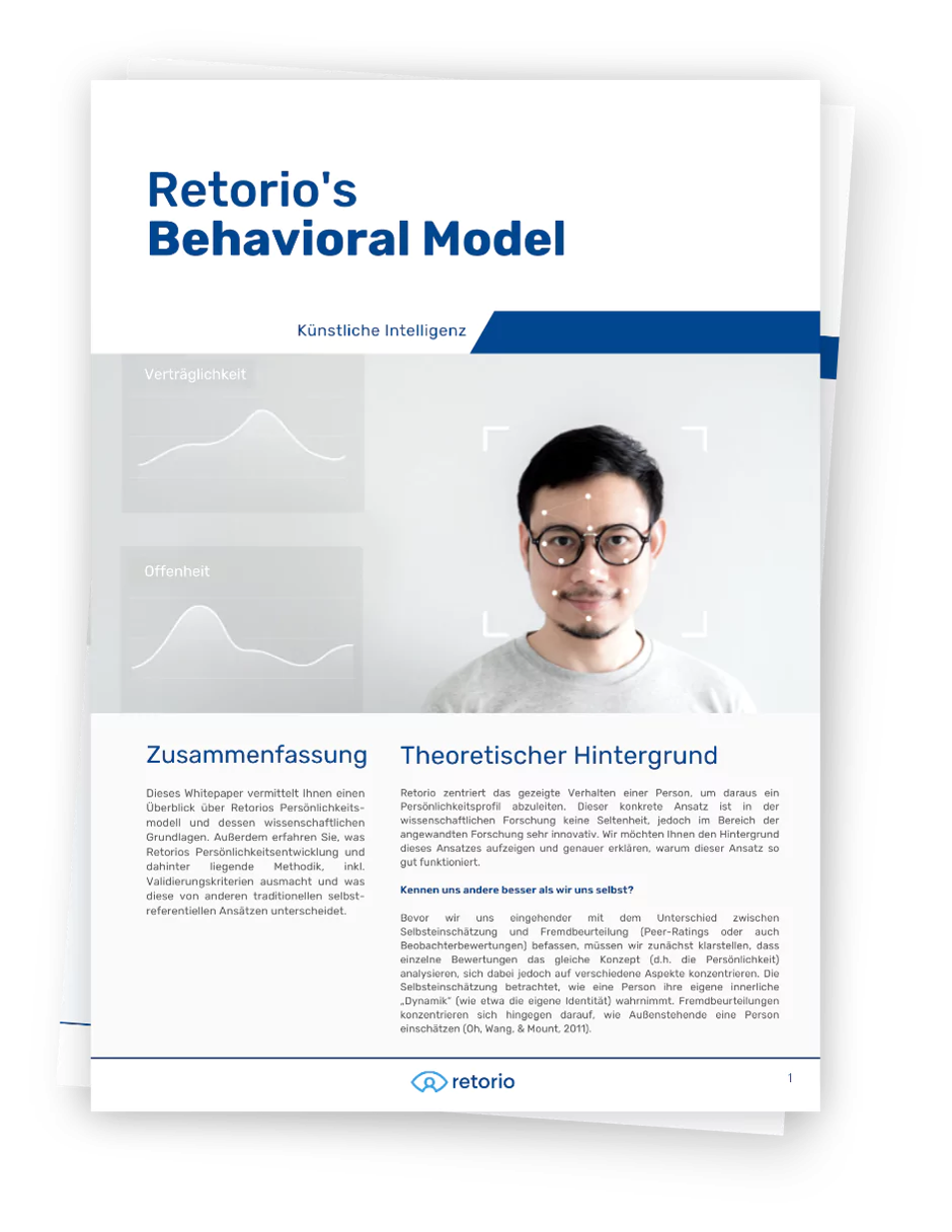 Retorio Behavioral Personalty model Retorio Behavioral Personalty model
